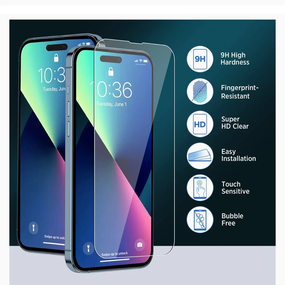 Iphone pro screen protector (not for iphone 14 as per packaging)